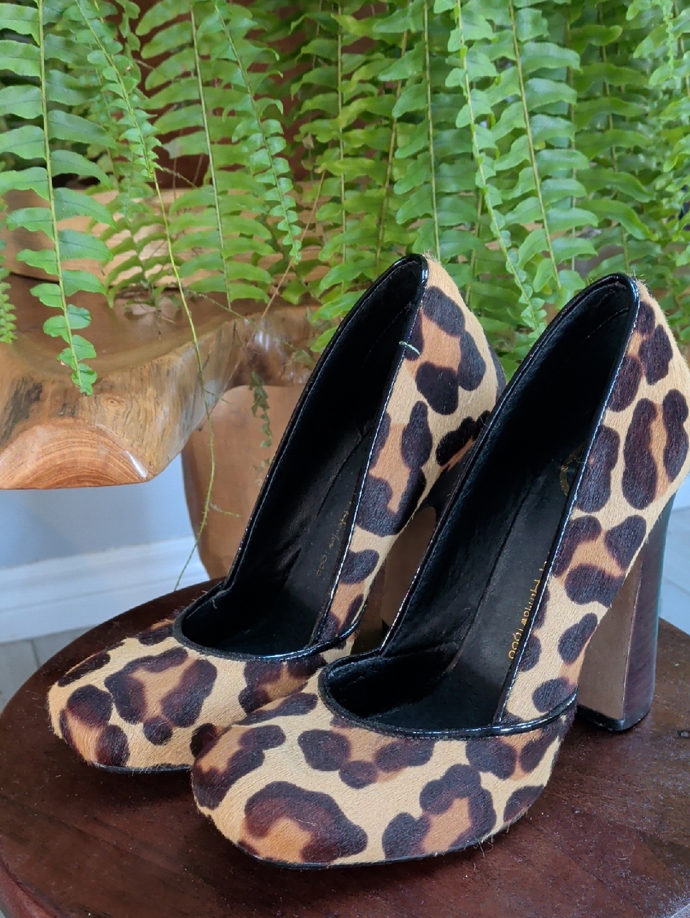 House of Harlow 1960 Leopard Print Platform Heels